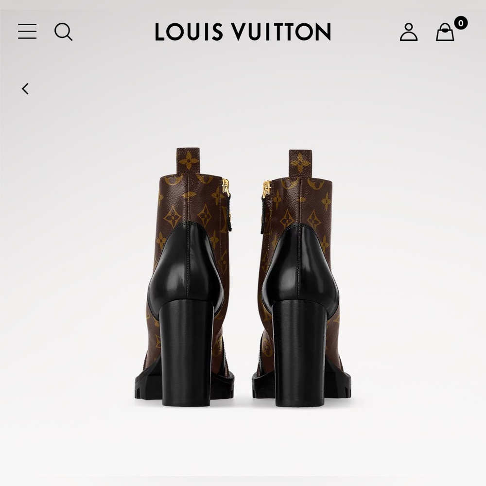 Louis Vuitton Star Trail Ankle Boot Heel Size 40 10 - Picture 7 of 10